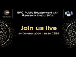 ERC Public Engagement with Research Award 2024 ceremony