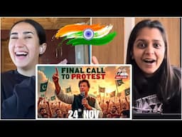 Indian Reaction on 24 NOV final call 🤙✌️🔥 | IMRAN KHAN | ISHTIAQ KHAN IK | #pti #imrankhan