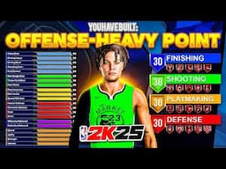 OFFENSE-HEAVY POINT BUILD is BACK on NBA 2K25! NEW "DEMIGOD PG" is the BEST BUILD in the GAME!