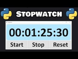 Let's code a STOPWATCH in Python! ⏱