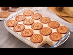 Tarta de Galletas y Leche muy fácil y deliciosa (Sin Horno)