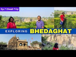 Exploring Bhedaghat near Jabalpur | Chausath Yogini Temple | Dhuandhar Fall | Roving Family