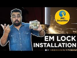 Installation of EM Rim Lock to a Iron Door at a Real Site | In-depth Explanation