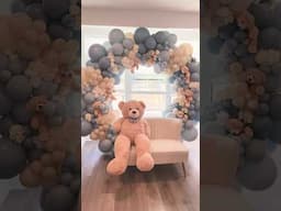 Teddy Bear Themed Balloon Backdrop! 🧸