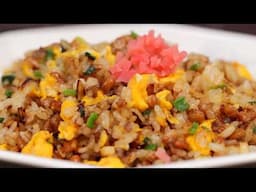 Pork, Egg & Superfood Soybean Fried Rice Recipe for Natto Chahan