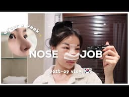 MY NOSE JOB POST-OP VLOG 🇰🇷 a week in my life | Erna Limdaugh