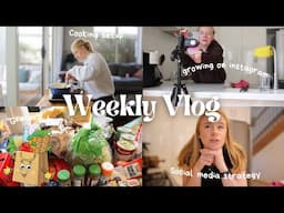 Weekly Vlog | Realistic Instagram Growth From 0, Grocery Haul