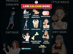 Warning Signs of Low Calcium You Shouldn’t Ignore! #shortsfeed #calciumdeficiency #health #nutrition