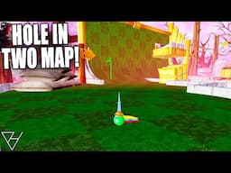 Crazy Hole In Two Mini Golf Map! - Golf It