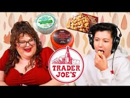 Kristin & Jen Try Every NEW TRADER JOE'S FOOD For October | Kitchen & Jorn