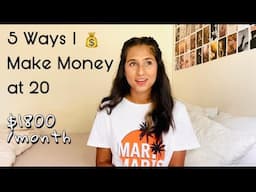 5 ways i make money as a college student (active + passive incomes)