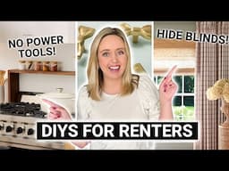 Quick & Easy Renter Friendly DIY Decor! 🎀 (Removable + Damage-free)