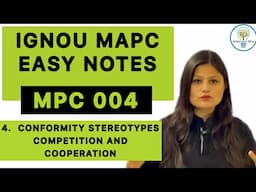 MPC 004 Easy Notes Explanation Part 4 #ignoumapc #mpc004