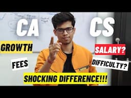 CA vs CS in 2024? Shocking fact😱| Salary, Jobs, BIG 4, Growth etc | CA vs CS which is better? CA