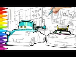 Tokyo Mater vs Kabuto in Cars Toons . Drawing and Coloring Pages | Tim Tim TV