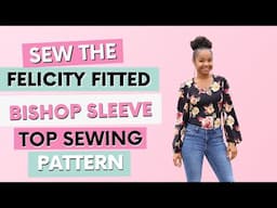 Quick And Easy Diy: Sew Your Own Felicity Fitted Bishop Sleeve Top In No Time!