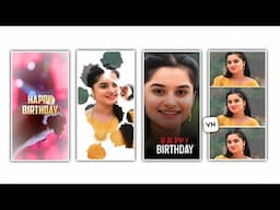 New Happy Birthday Video Create Five Photos Editing in VN Editor Telugu | Birthday Video Editing