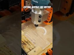 CNC Cutting Acrylic Like Butter | #shorts #cnc #cncmachine #bluetoothspeaker