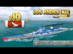 Battleship "Los Andes" with a great and rare 10 - World of Warships