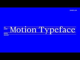 Motion Typeface for DaVinci Resolve and Fusion