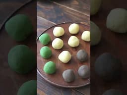 MATCHA & HOJICHA SWEET POTATO TWISTED BALLS | #shorts | RECIPE | Takoshiho Cooks Japan