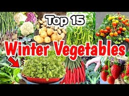 15 Vegetables to Grow | How to Grow Winter Vegetables at Home