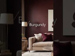 2025 Interior Design Color - Burgundy