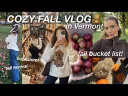 cozy FALL VLOG! checking things off my fall bucket list🧸🍂 & how to romanticize your life this fall