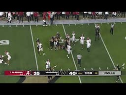 Vanderbilt upsets #1 Alabama on first down 2024 College Football