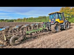 3 WHEEL DRIVE JCB FASTRAC PLOUGHING