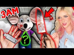 CUTTING OPEN HAUNTED CHUCK E CHEESE DOLL AT 3 AM!! (*SCARY WHAT'S INSIDE?*)