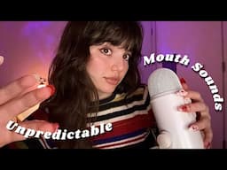 ASMR | Fast and Aggressive MOUTH SOUNDS With Hand Movements (Wet/Dry, Spit Painting, Lipgloss)