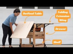 Compact DIY Table Saw Stand for Small Workshops