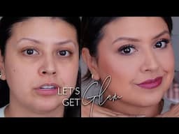 Holiday Glam Makeup Tutorial | Flawless Skin & Shimmer Eyes