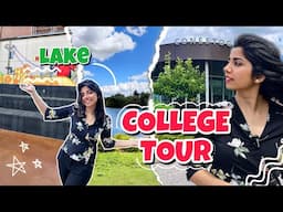 My College Tour in Canada 🇨🇦*college k beech me lake* 😍| Vlog-5