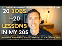 20 Lessons Learned from 20 Jobs In My 20s