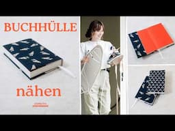 Einfache Buchhülle nähen - 30 min Geschenkidee