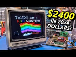 Tandy CM-1: A broken high-end 26khz monitor from 1984