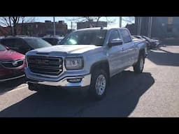 Pre Owned 2018 GMC Sierra 1500 Crew Cab Z71 Off Road Rear Parking Sensors Silver Oshawa ON #210396A