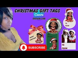 Create Christmas Gift Tags in Canva with Dream Lab the AI App