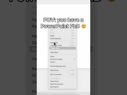This doesn't even look like PowerPoint anymore! 😱 #powerpoint #presentation #student