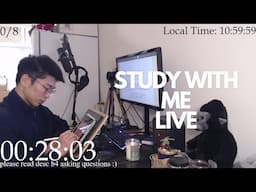 Study With Me Live Pomodoro 60/10🦍🌱