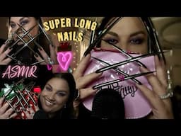 ASMR SUPER LONG NAILS FOR SUPER TINGLES 😊