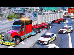 Hauling LARGEST Oversize Load in GTA 5 RP!