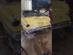 Satisfying Pressure Washing on RARE First Gen Dodge Dart 🚘💕 #BarnFind #Detailing #Satisfying #dodge