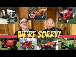 This will be our last GARDEN TRACTOR video!!!