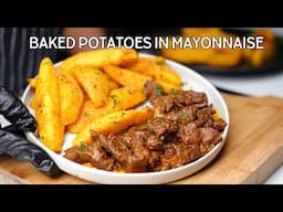 Mix Potatoes in Mayonnaise then Bake, the result is just amazingggg!