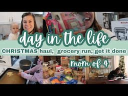 DITL: CHRISTMAS HAUL, GROCERY HAUL, DINNER PREP - MOM OF 4