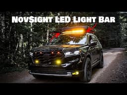 Novsight 48" LED Dual Color Light Bar Installation with Mictuning 8 Gang Switch Panel