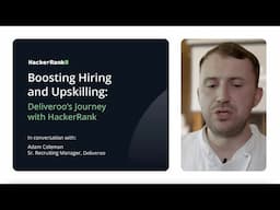 Sr. Recruiting Manager at Deliveroo speaks about HackerRank